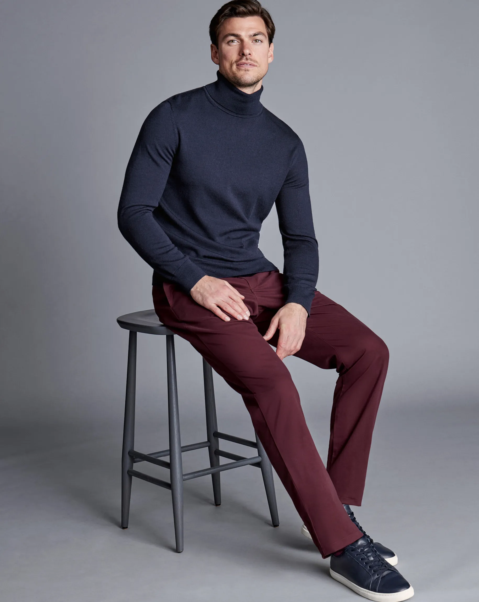 The Ultimate Chino|Pants & Shorts<Charles Tyrwhitt Ultimate Non-Iron Chinos - Wine Red