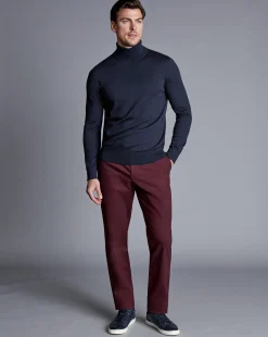 The Ultimate Chino|Pants & Shorts<Charles Tyrwhitt Ultimate Non-Iron Chinos - Wine Red