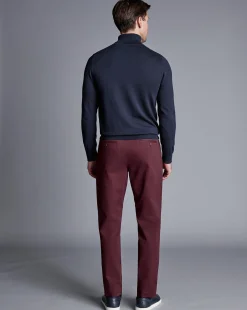 The Ultimate Chino|Pants & Shorts<Charles Tyrwhitt Ultimate Non-Iron Chinos - Wine Red