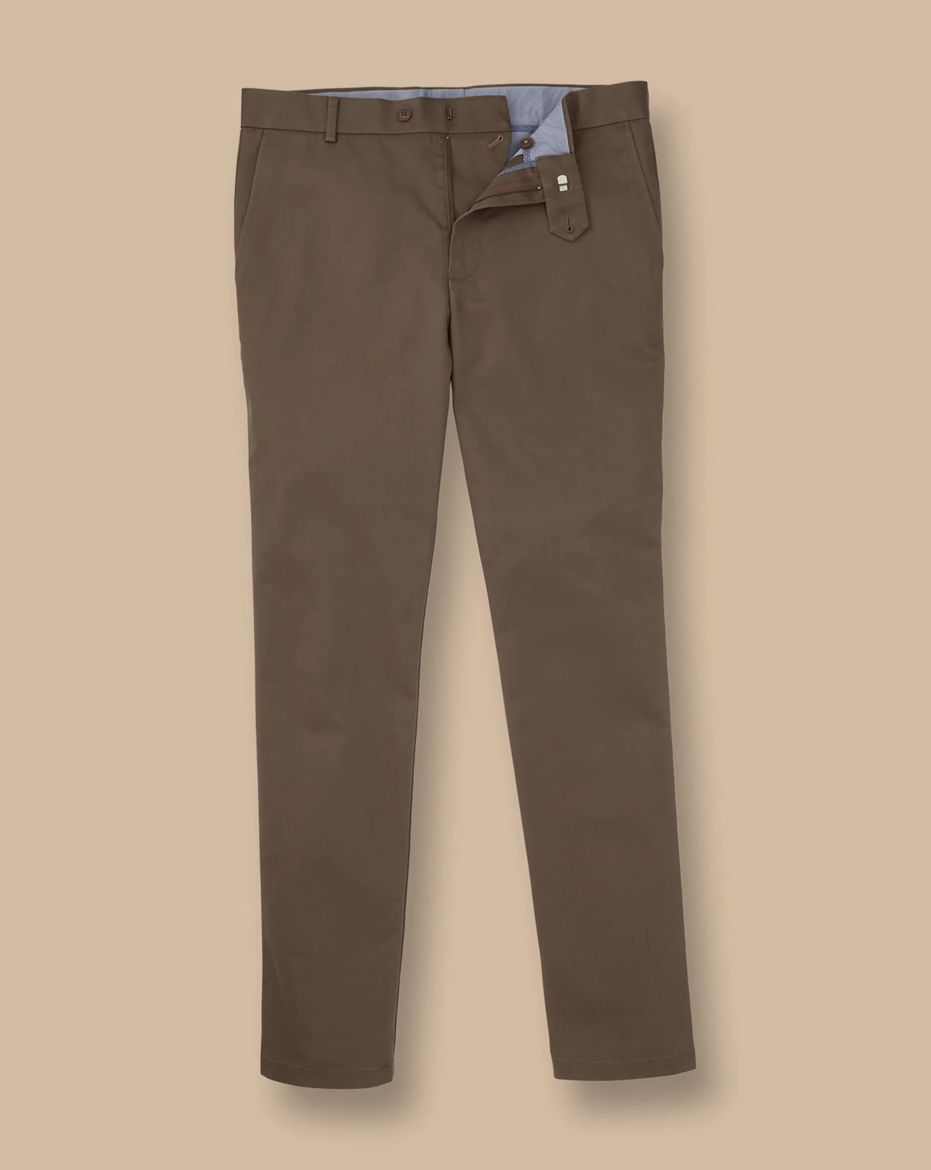 Brown Pants|Golf Collection<Charles Tyrwhitt Ultimate Non-Iron Chinos - Mocha