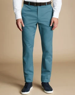Chinos|Blue Pants<Charles Tyrwhitt Ultimate Non-Iron Chinos - Mid Blue