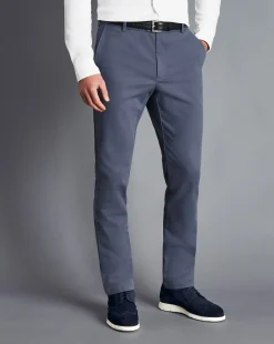 Chinos|Blue Pants<Charles Tyrwhitt Ultimate Non-Iron Chinos - Steel Blue