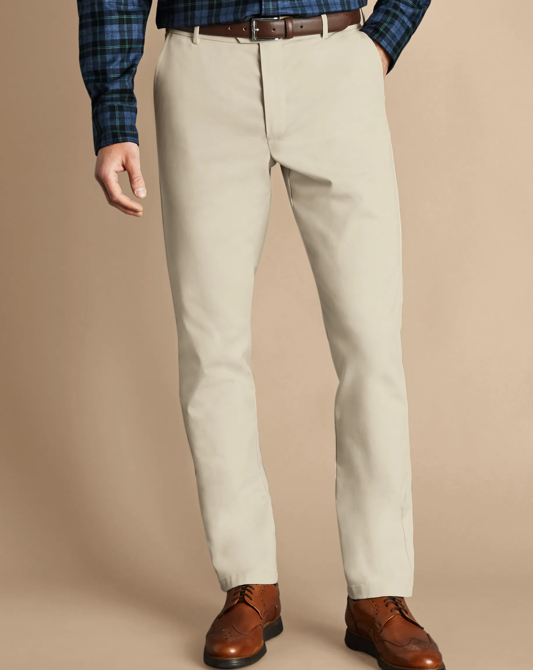 Golf Collection|Races<Charles Tyrwhitt Ultimate Non-Iron Chinos - Stone