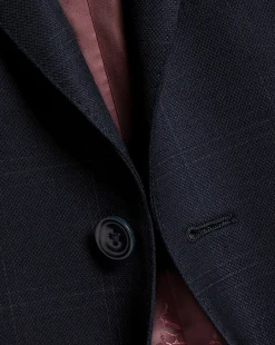 Suit Jackets|Blazers<Charles Tyrwhitt Ultimate Performance Check Suit Jacket - Navy