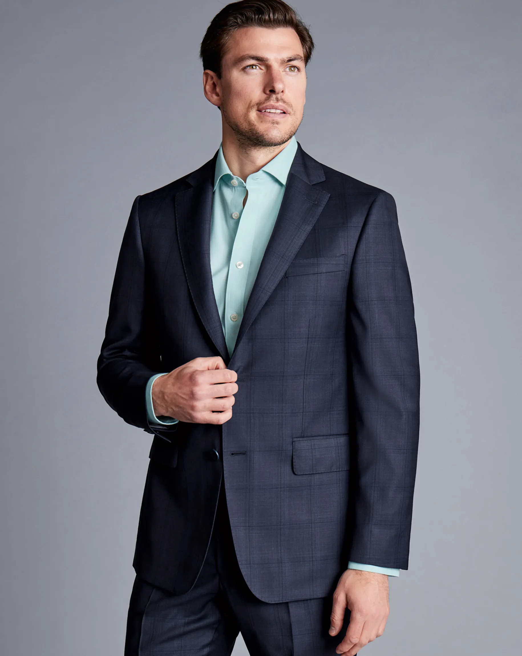 Suit Jackets<Charles Tyrwhitt Ultimate Performance Check Suit Jacket - Navy