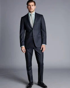 Suit Pants<Charles Tyrwhitt Ultimate Performance Check Suit Pants - Navy