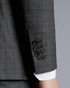 Suit Jackets|Blazers<Charles Tyrwhitt Ultimate Performance Check Suit Jacket - Grey Charcoal