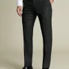 Suit Pants<Charles Tyrwhitt Ultimate Performance End-on-End Suit Pants - Charcoal Grey