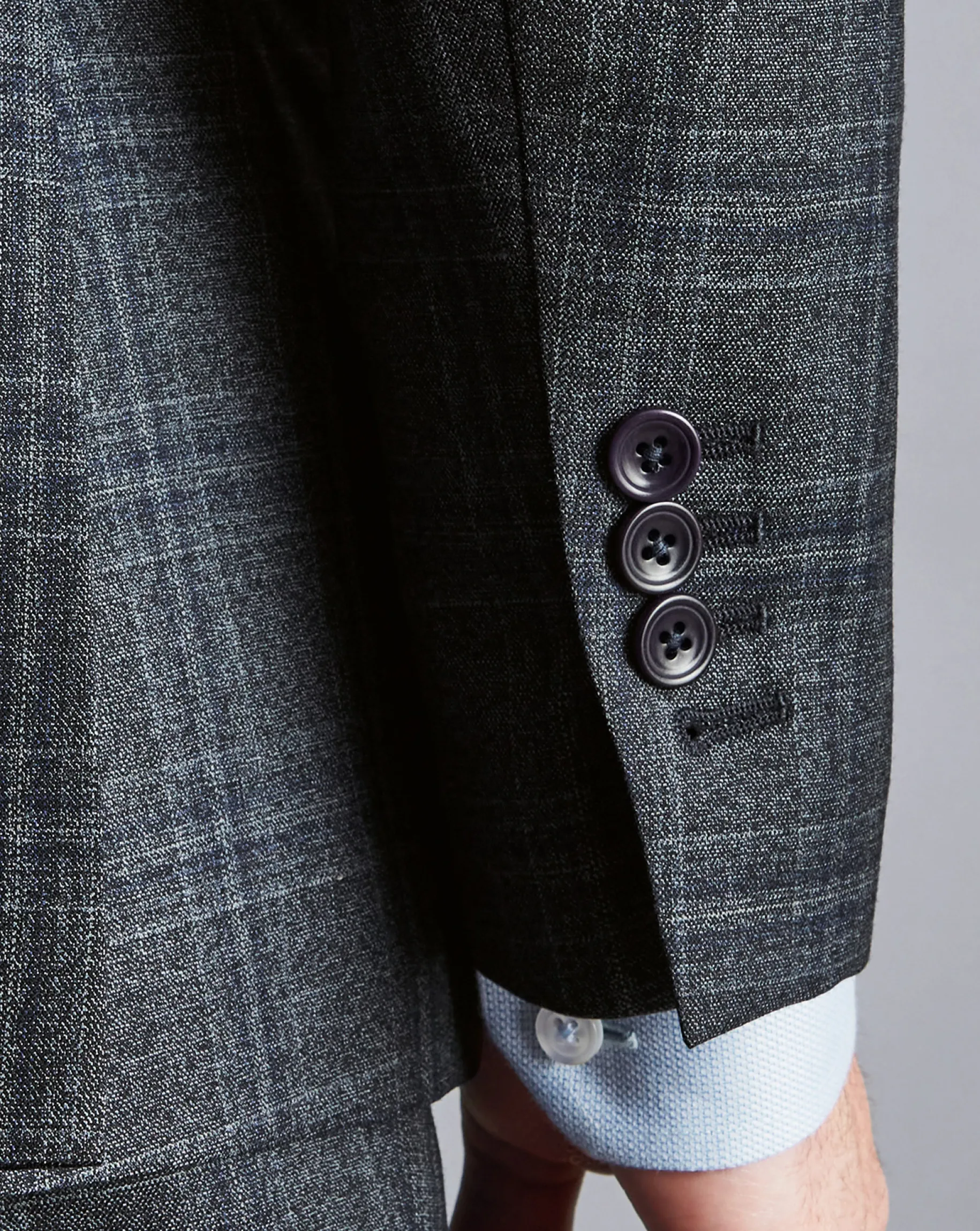 Suit Jackets|Blazers<Charles Tyrwhitt Ultimate Performance Prince of Wales Check Suit Jacket - Steel Blue