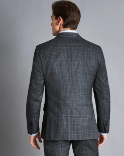 Suit Jackets|Blazers<Charles Tyrwhitt Ultimate Performance Prince of Wales Check Suit Jacket - Steel Blue