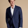 Suit Jackets|Blazers<Charles Tyrwhitt Ultimate Performance Stripe Suit Jacket - French Blue