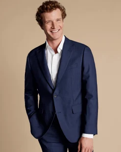 Suit Jackets|Blazers<Charles Tyrwhitt Ultimate Performance Stripe Suit Jacket - French Blue