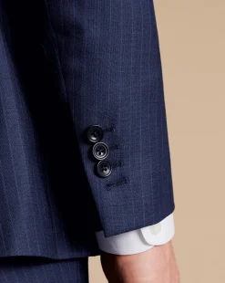 Suit Jackets|Blazers<Charles Tyrwhitt Ultimate Performance Stripe Suit Jacket - French Blue