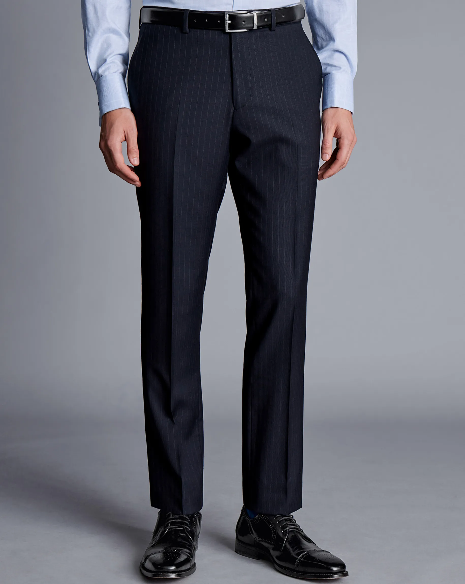 Suit Pants|Pants & Shorts<Charles Tyrwhitt Ultimate Performance Stripe Suit Pants - Navy