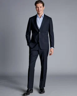 Suit Pants|Pants & Shorts<Charles Tyrwhitt Ultimate Performance Stripe Suit Pants - Navy