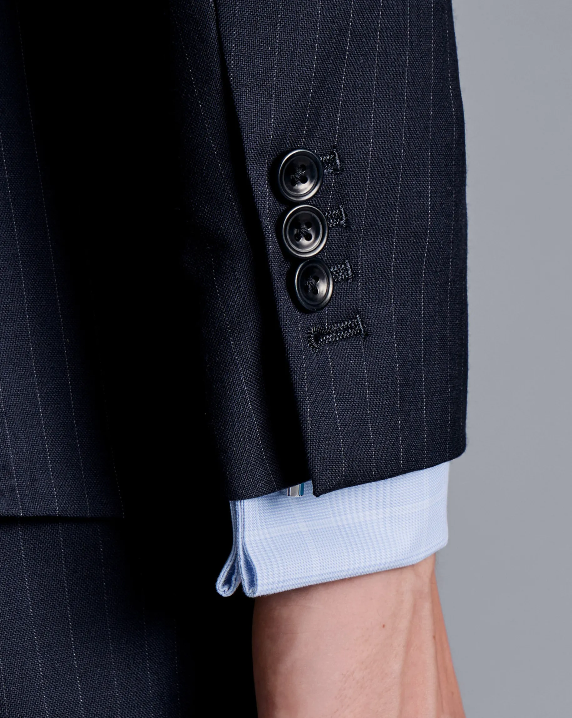 Suit Jackets|Blazers<Charles Tyrwhitt Ultimate Performance Stripe Suit Jacket - Navy