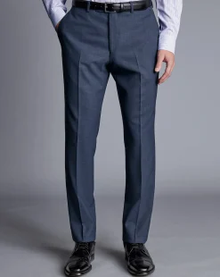 Suit Pants|Pants & Shorts<Charles Tyrwhitt Ultimate Performance Suit Pants - Heather Blue
