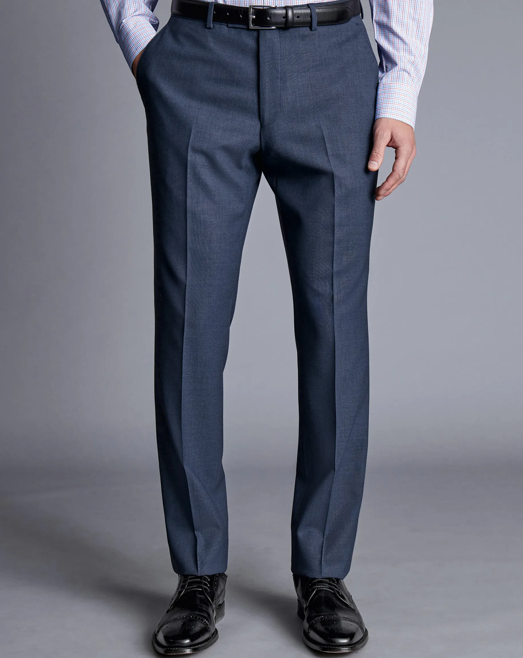 Suit Pants|Pants & Shorts<Charles Tyrwhitt Ultimate Performance Suit Pants - Heather Blue