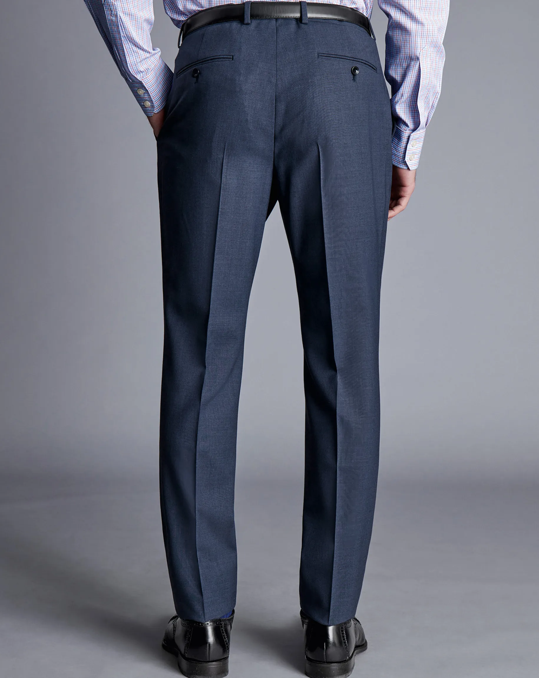 Suit Pants|Pants & Shorts<Charles Tyrwhitt Ultimate Performance Suit Pants - Heather Blue