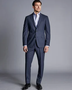 Suit Pants|Pants & Shorts<Charles Tyrwhitt Ultimate Performance Suit Pants - Heather Blue