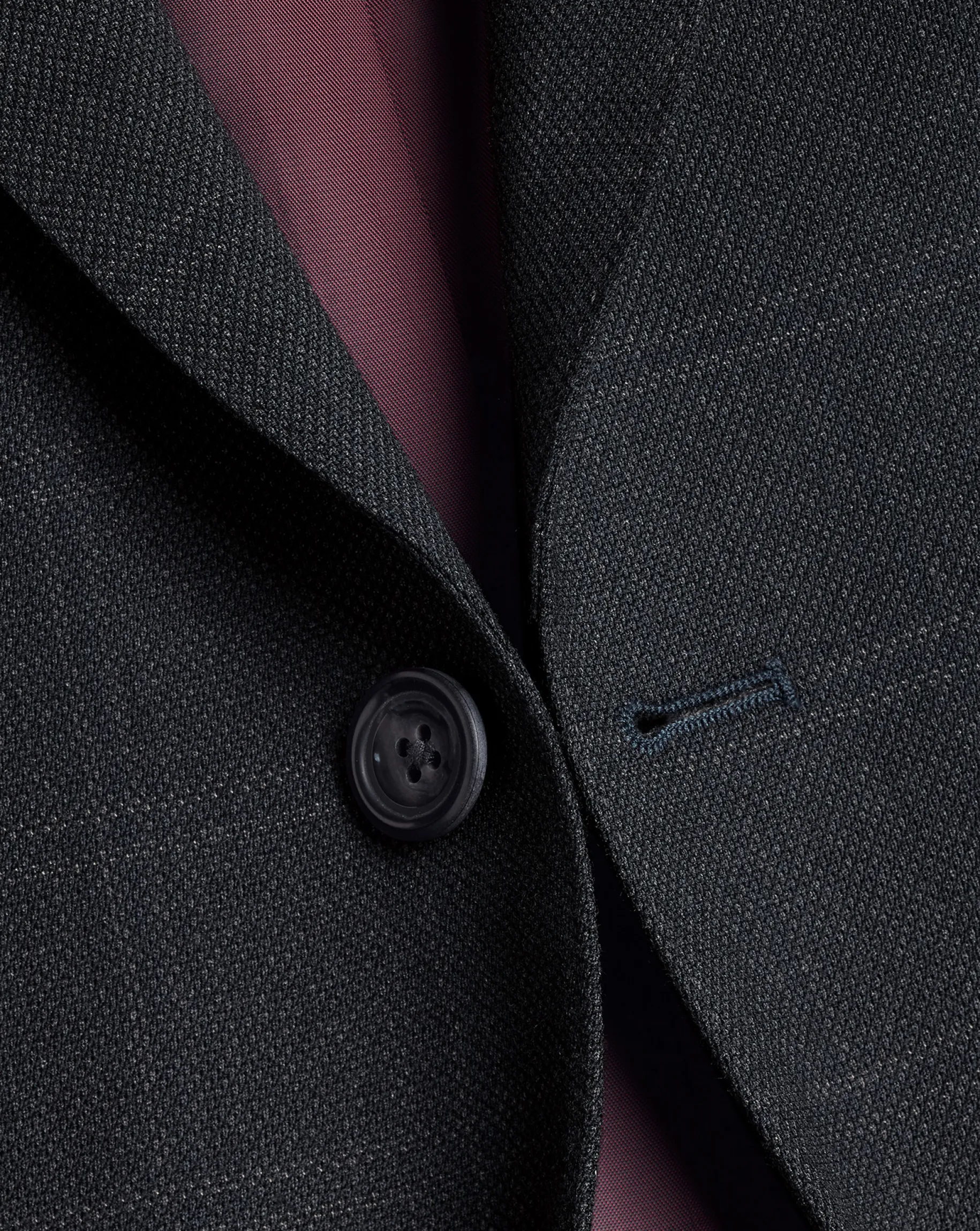 Suit Jackets|Blazers<Charles Tyrwhitt Windowpane Check Birdseye Travel Suit Jacket - Grey Charcoal