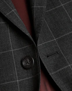 Suit Jackets|Blazers<Charles Tyrwhitt Windowpane Check Suit Jacket - Grey