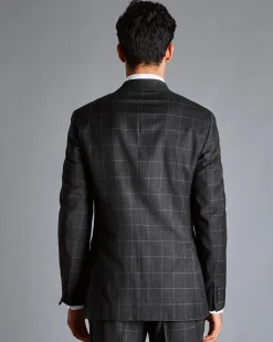 Suit Jackets|Blazers<Charles Tyrwhitt Windowpane Check Suit Jacket - Grey