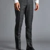 Suit Pants|Pants & Shorts<Charles Tyrwhitt Windowpane Check Suit Pants - Charcoal Grey