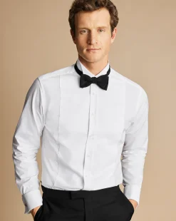 Luxury Shirts|Dress Shirts<Charles Tyrwhitt Wing Collar Marcella Bib Tuxedo Shirt - White