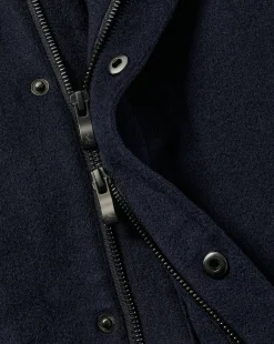 Coats|Navy<Charles Tyrwhitt Wool Car Coat - Navy