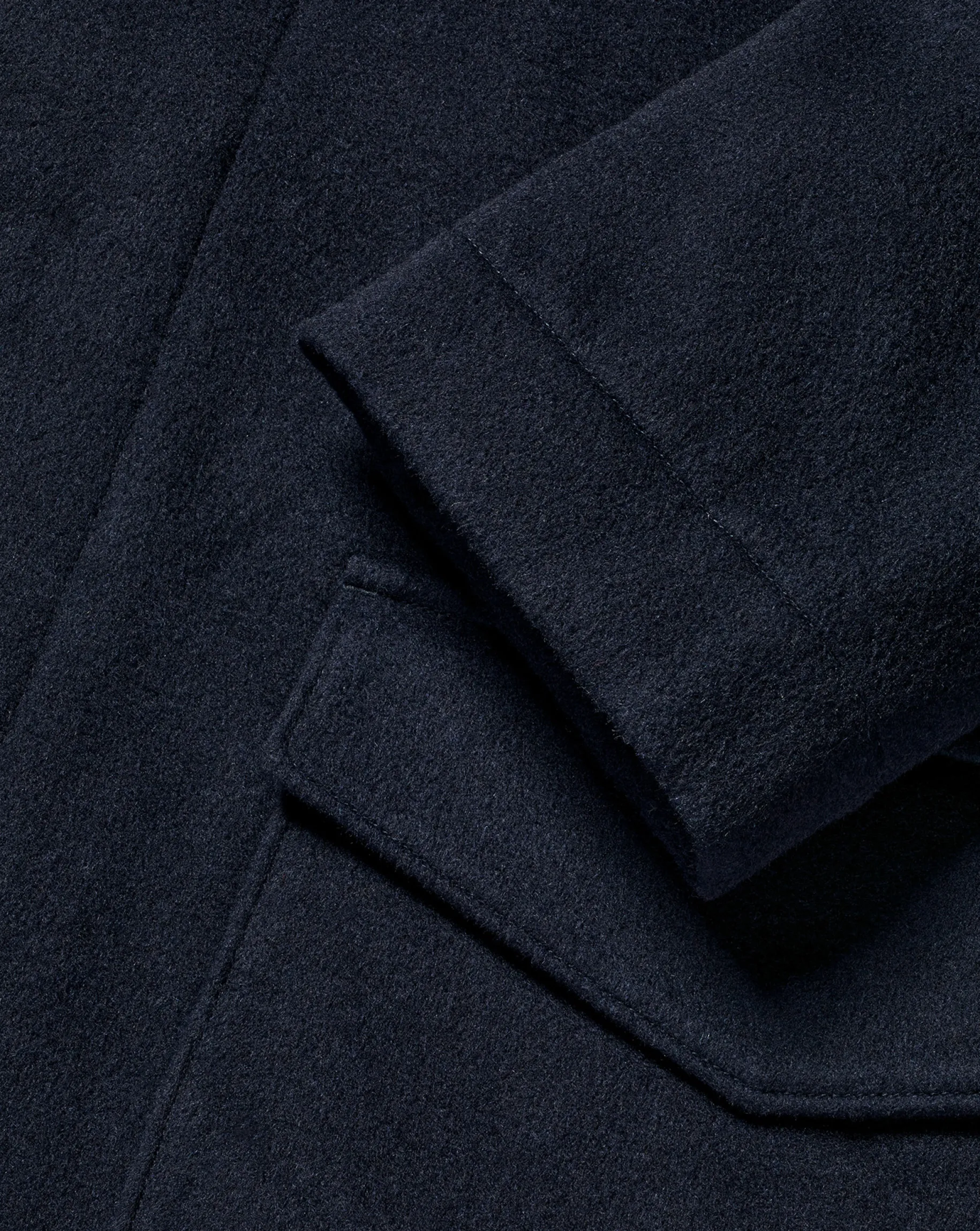 Coats|Navy<Charles Tyrwhitt Wool Car Coat - Navy