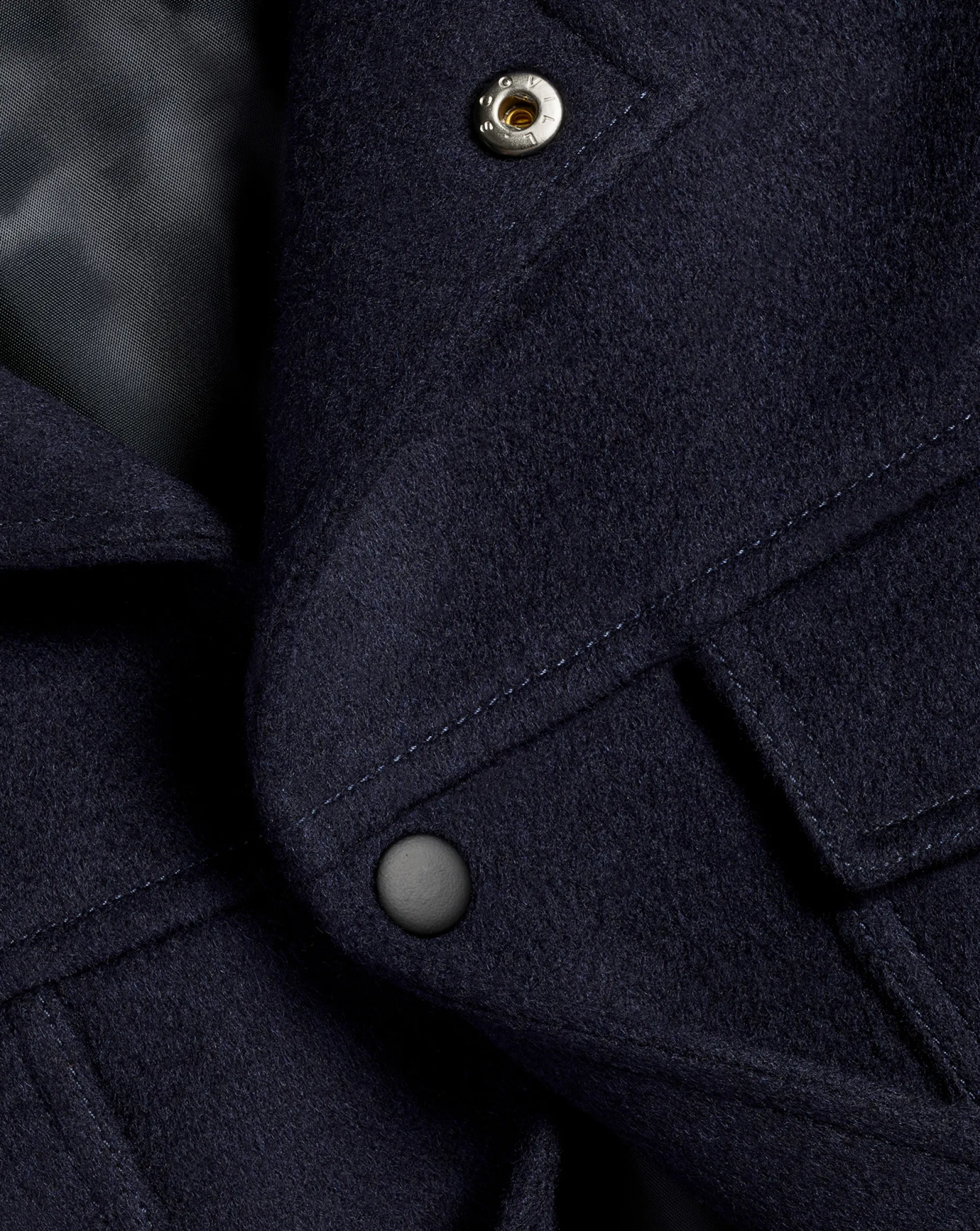 Coats|Casual Jackets<Charles Tyrwhitt Wool Harrington Jacket - Navy