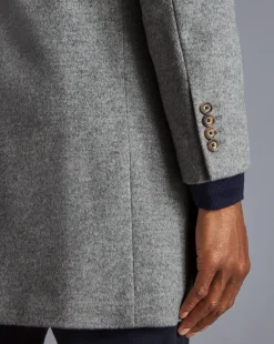 Coats & Jackets<Charles Tyrwhitt Wool Overcoat - Grey