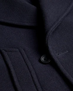 Seasonal Looks|Coats<Charles Tyrwhitt Wool Peacoat - Navy