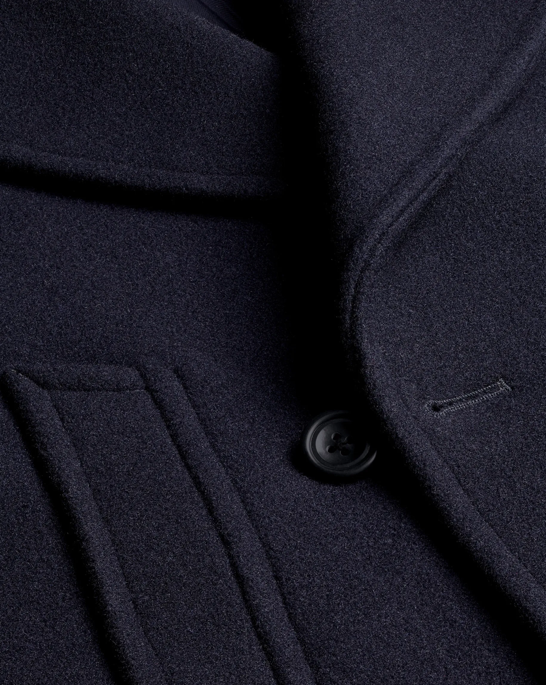 Seasonal Looks|Coats<Charles Tyrwhitt Wool Peacoat - Navy