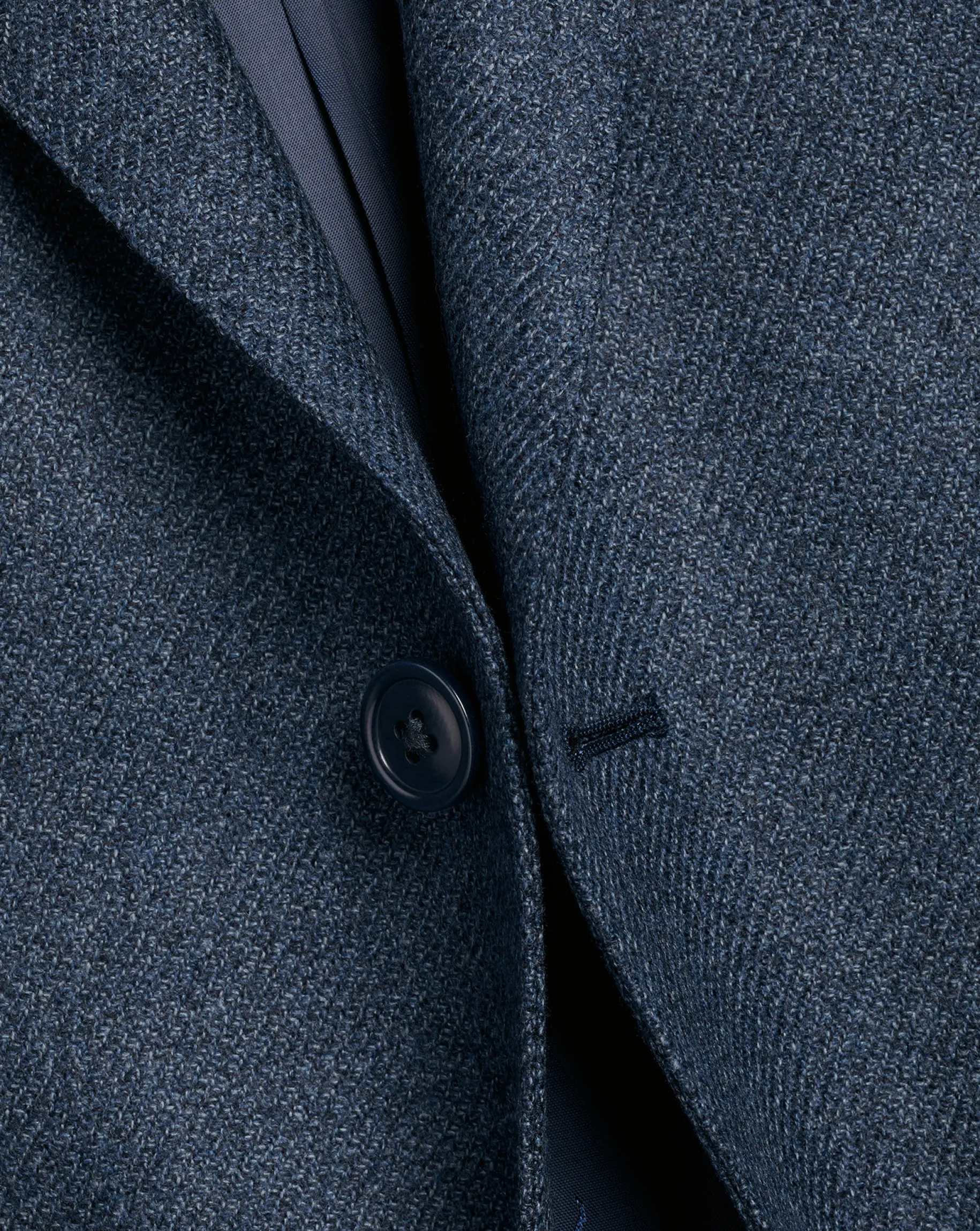 Coats & Jackets|Blazers<Charles Tyrwhitt Wool Silk Texture Jacket - Ocean Blue